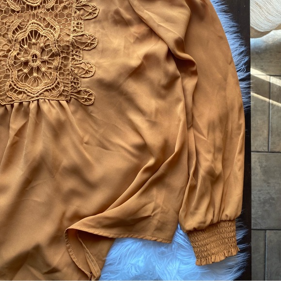 Xhilaration Size Small Mock Neck Long Sleeve Blouse - Picture 6 of 6